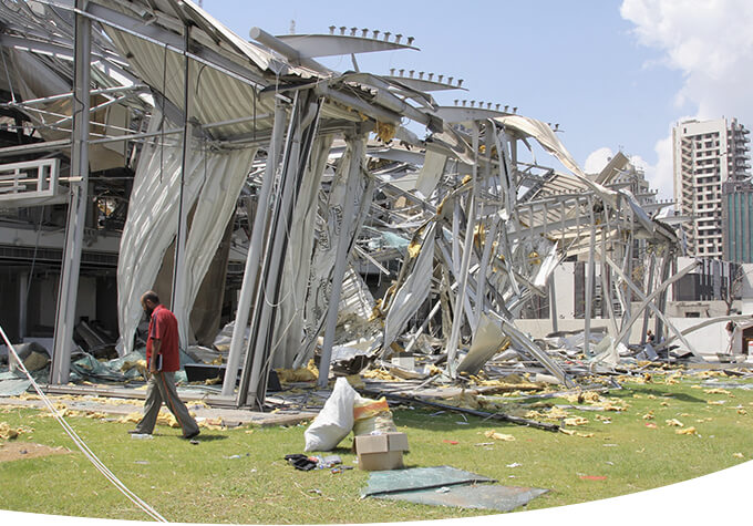 Destroyed Building