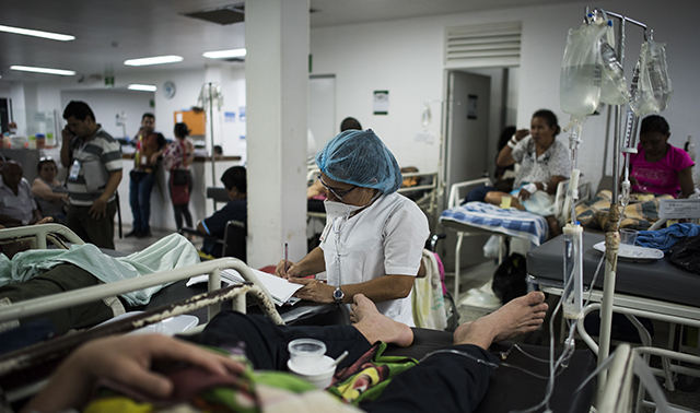 Health workers in Colombia are fighting to contain coronavirus.