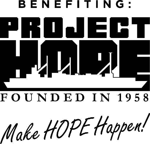 Benefiting Project HOPE Logo in Black